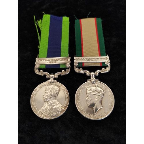 149 - India- Two Indian General Service medals. The first issued by George V with Afghanistan North West F... 