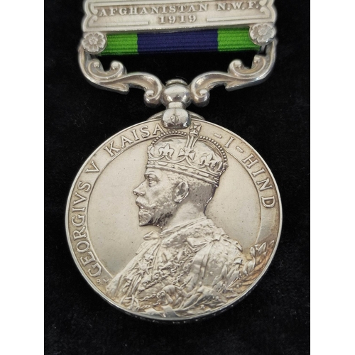 149 - India- Two Indian General Service medals. The first issued by George V with Afghanistan North West F... 