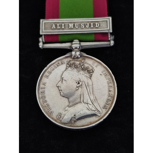 150 - Victorian 2nd Afghan War- 1881 Afghanistan medal with Ali Musjid bar awarded to 823 Pte M.W Ward 1/1... 