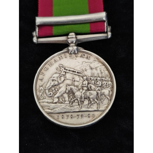 150 - Victorian 2nd Afghan War- 1881 Afghanistan medal with Ali Musjid bar awarded to 823 Pte M.W Ward 1/1... 