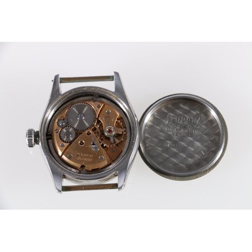 90N - Gents Tudor Oyster wristwatch, the stainless steel case numbered 7903 77591 to the reverse.