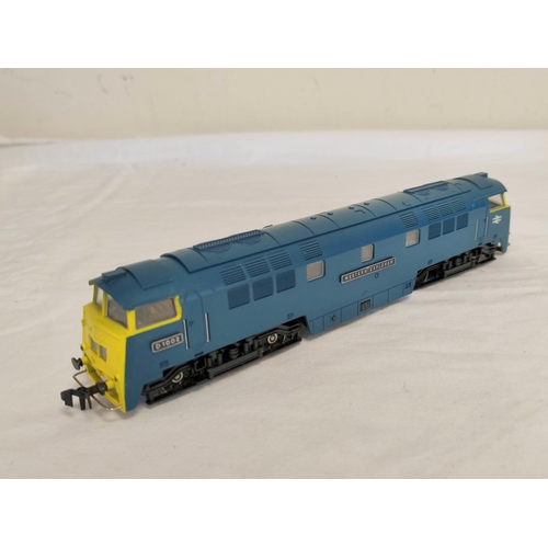 65 - Liliput / Trix Trains. Two boxed 00 gauge model trains comprising a British Rail D1002 