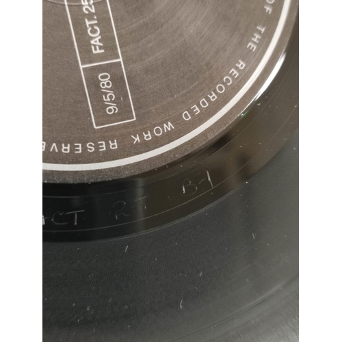 Joy Division Closer matrix Old Blue? Fact 25 A-1 and Fact 25 B-1.