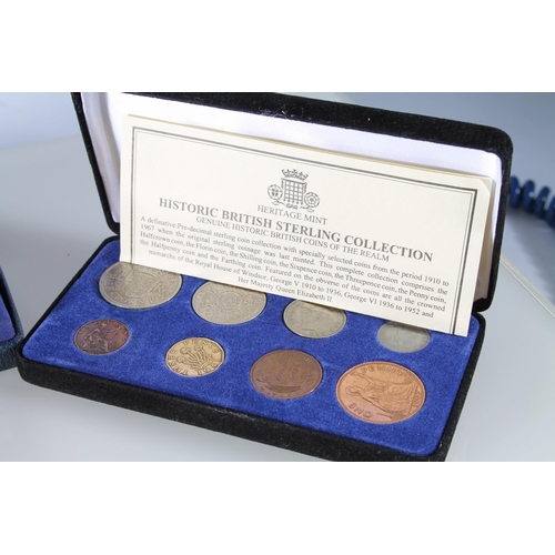 519 - Collection of coins and medallions including a John Pinches style  silver medallion.