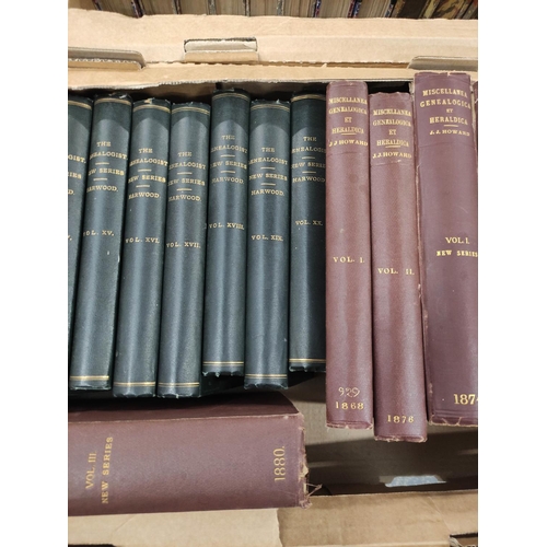 151 - HARWOOD H. W. F.&nbsp;&nbsp;The Genealogist, A Quarterly Magazine. New Series, vols. 11 to 20. Illus... 