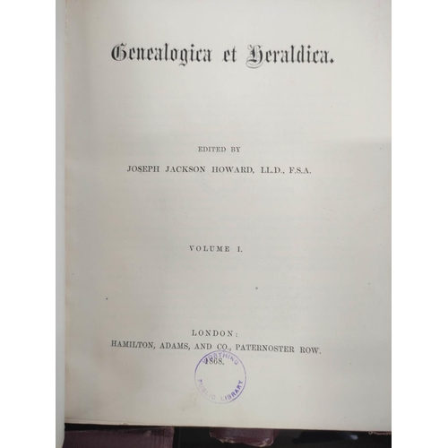 151 - HARWOOD H. W. F.&nbsp;&nbsp;The Genealogist, A Quarterly Magazine. New Series, vols. 11 to 20. Illus... 