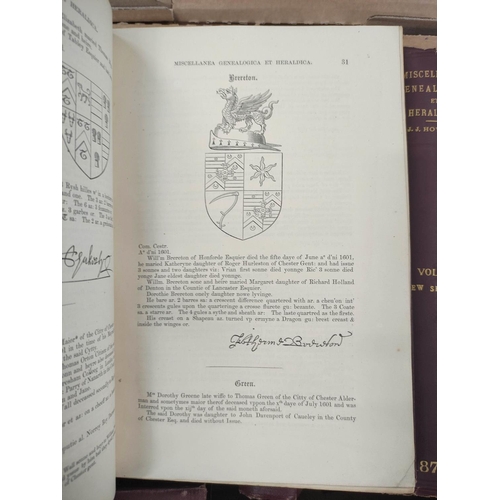 151 - HARWOOD H. W. F.&nbsp;&nbsp;The Genealogist, A Quarterly Magazine. New Series, vols. 11 to 20. Illus... 