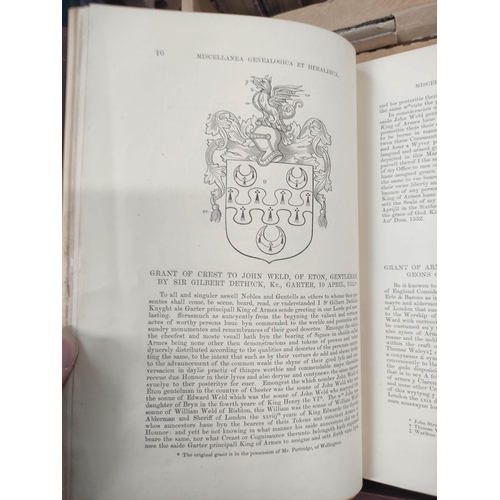 151 - HARWOOD H. W. F.&nbsp;&nbsp;The Genealogist, A Quarterly Magazine. New Series, vols. 11 to 20. Illus... 