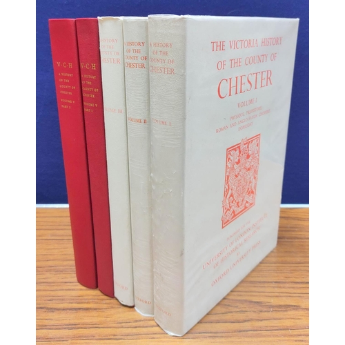 154 - HARRIS B. E. (Ed).  Victoria History of the County of Chester. Vols. 1 to 3. Illus. Quarto. Orig. re... 
