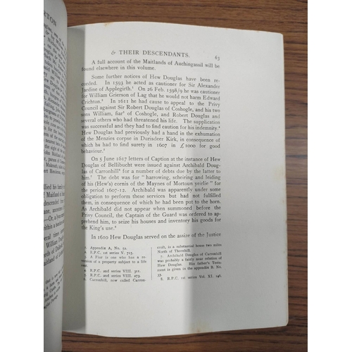 155 - ADAMS P. W. L.&nbsp;&nbsp;A History of the Douglas Family of Morton in Nithsdale (Dumfriesshire) &am... 