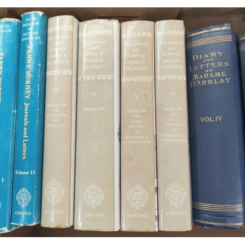 157 - D'ARBLAY MADAME (Frances Burney). Diaries & Letters, ed. by Charlotte Barrett. 4 vols. Orig. blu... 