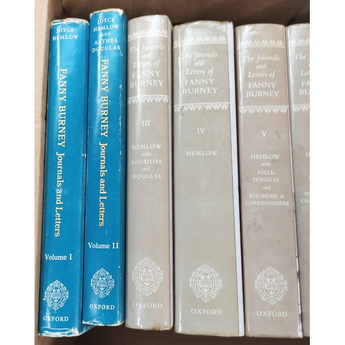 157 - D'ARBLAY MADAME (Frances Burney). Diaries & Letters, ed. by Charlotte Barrett. 4 vols. Orig. blu... 