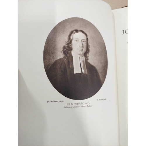 158 - WESLEY JOHN.&nbsp;&nbsp;The Journal, ed. by Nehemiah Curnock. 8 vols. Illus. Orig. blue cloth, mainl... 