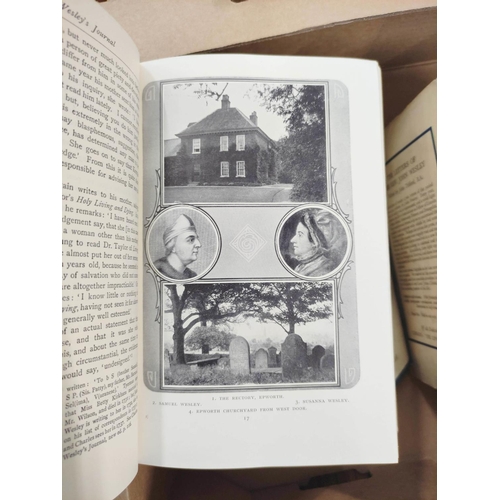 158 - WESLEY JOHN.&nbsp;&nbsp;The Journal, ed. by Nehemiah Curnock. 8 vols. Illus. Orig. blue cloth, mainl... 