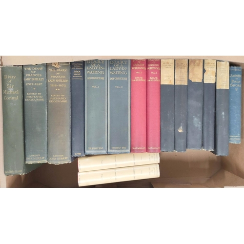 159 - BURY LADY CHARLOTTE.&nbsp;&nbsp;The Diary of a Lady-in-Waiting. 2 vols. Illus. Orig. blue cloth. 190... 