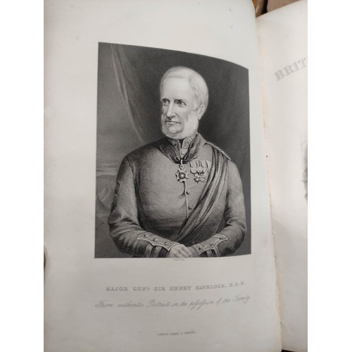 161 - NOLAN E. H.  The History of the British Empire in India. 8 vols. Eng. plates & maps. Royal 8vo. ... 