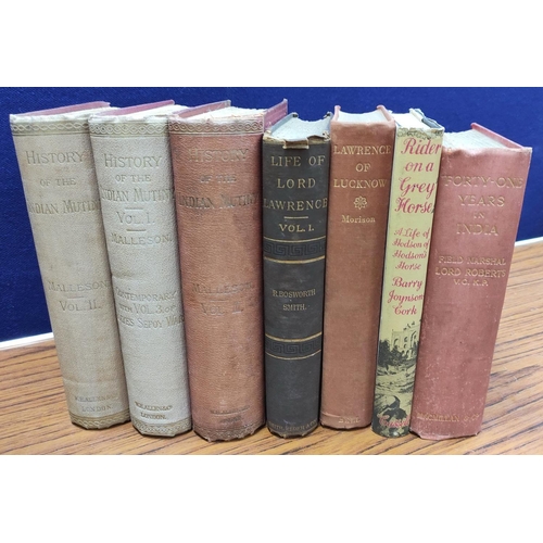 162 - MALLESON COL. G. B.  History of the Indian Mutiny. 2 vols. Fldg. plans as called for. Orig. purple c... 