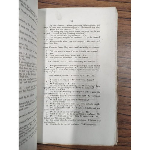 163 - MARTIN JONATHAN.&nbsp;&nbsp;Report of the Trial ... for having ... Set Fire to York Minster. Worn co... 