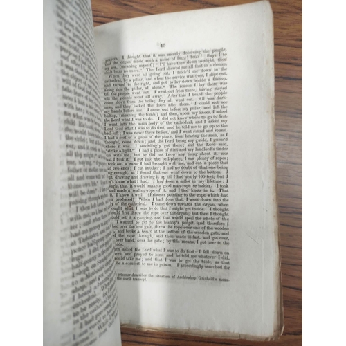 163 - MARTIN JONATHAN.&nbsp;&nbsp;Report of the Trial ... for having ... Set Fire to York Minster. Worn co... 