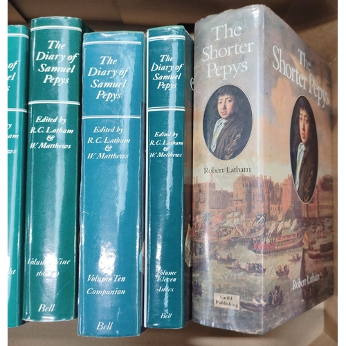 178 - LATHAM R. C. & MATTHEWS W.&nbsp;&nbsp;The Diary of Samuel Pepys. 11 vols. in d.w's; also 1 other... 