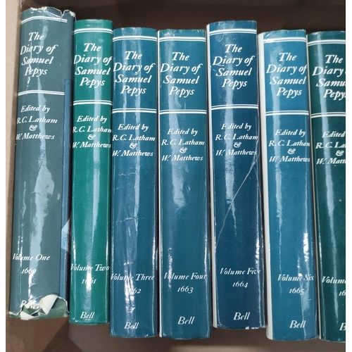 178 - LATHAM R. C. & MATTHEWS W.&nbsp;&nbsp;The Diary of Samuel Pepys. 11 vols. in d.w's; also 1 other... 