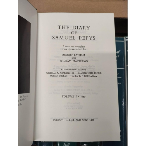 178 - LATHAM R. C. & MATTHEWS W.&nbsp;&nbsp;The Diary of Samuel Pepys. 11 vols. in d.w's; also 1 other... 