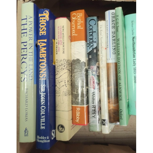179 - Northumberland.&nbsp;&nbsp;A carton of various vols., biography & history, mainly in d.w's.... 