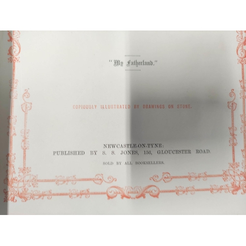 185 - JONES S. S.&nbsp;&nbsp;Northumberland & Its Neighbour Lands. Eng. vignette. Rubbing to rubricate... 