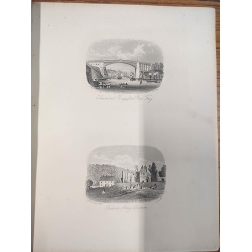 185 - JONES S. S.&nbsp;&nbsp;Northumberland & Its Neighbour Lands. Eng. vignette. Rubbing to rubricate... 