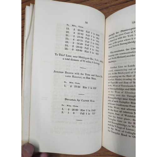 187 - STOREY THOMAS.  Report on the Great North of England Railway, Connecting Leeds & York with Newca... 