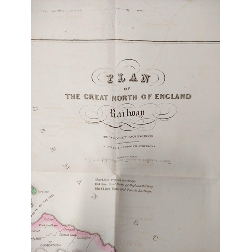 187 - STOREY THOMAS.  Report on the Great North of England Railway, Connecting Leeds & York with Newca... 