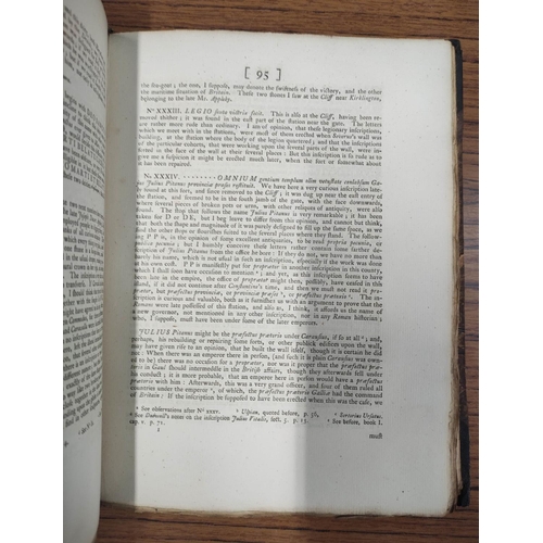 188 - WARBURTON JOHN.&nbsp;&nbsp;Vallum Romanum or The History & Antiquities of the Roman Wall. Fldg. ... 