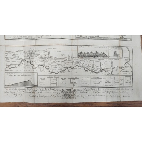 188 - WARBURTON JOHN.&nbsp;&nbsp;Vallum Romanum or The History & Antiquities of the Roman Wall. Fldg. ... 