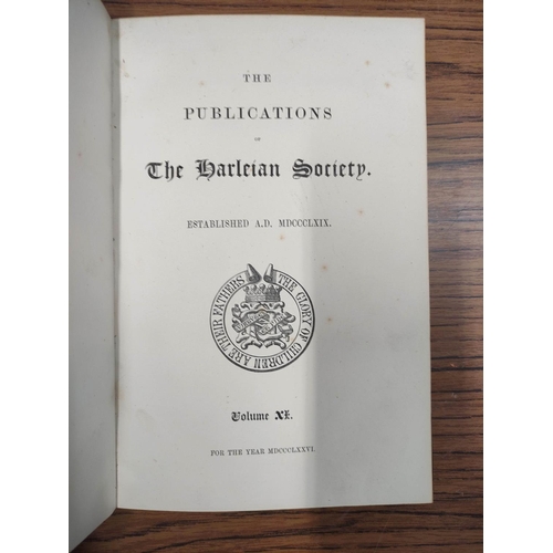 190 - COLBY F. T. (Ed).&nbsp;&nbsp;The Visitation of the County of Somerset in the Year 1623. Half dark mo... 