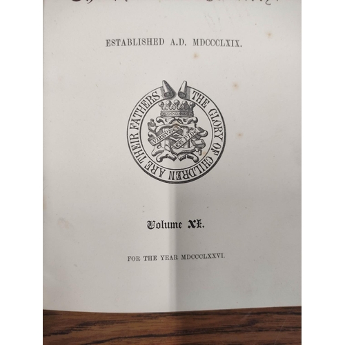 190 - COLBY F. T. (Ed).&nbsp;&nbsp;The Visitation of the County of Somerset in the Year 1623. Half dark mo... 
