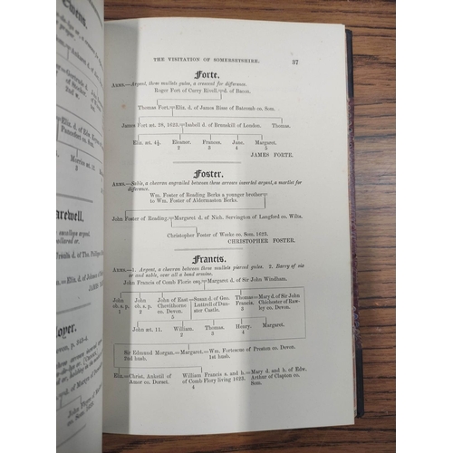 190 - COLBY F. T. (Ed).&nbsp;&nbsp;The Visitation of the County of Somerset in the Year 1623. Half dark mo... 