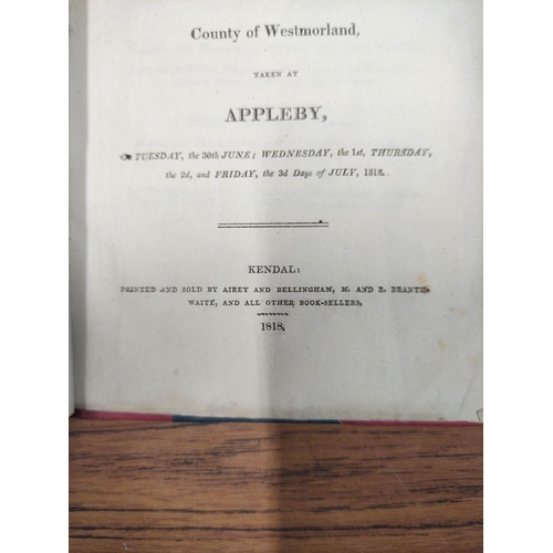 193 - Poll Book.&nbsp;&nbsp;The Poll for Knights of the Shire to Represent the County of Westmorland taken... 