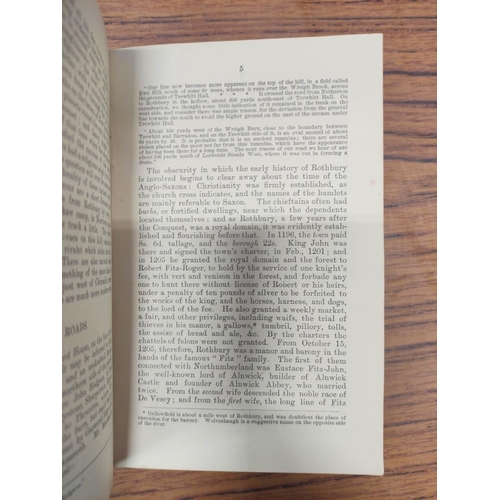207 - (WOODMAN WILLIAM).  Ulgham, Its Story. 40pp. Port. frontis. Morocco backed brds. (mkd.). Newcastle, ... 
