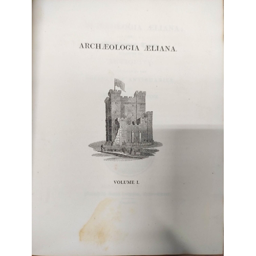 209 - SOCIETY OF ANTIQUARIES OF NEWCASTLE UPON TYNE.&nbsp;&nbsp;Archaeologia Aeliana. Vols. 1 to 4. Illus.... 