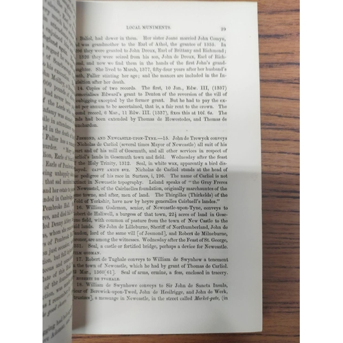 210 - SOCIETY OF ANTIQUARIES OF NEWCASTLE UPON TYNE.  Archaeologia Aeliana. A run from vol. 1 to vol. 25 o... 