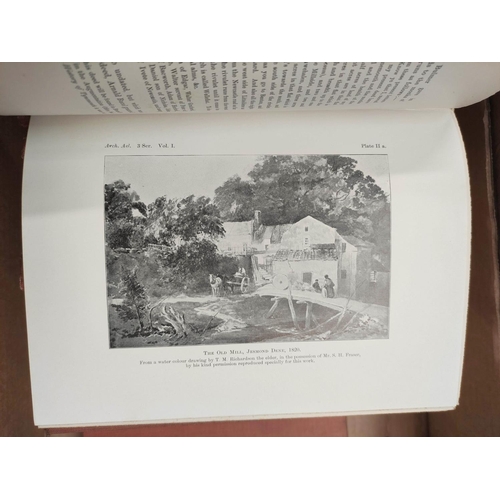 211 - SOCIETY OF ANTIQUARIES OF NEWCASTLE UPON TYNE.&nbsp;&nbsp;Archaeologia Aeliana. Third Series. Vols. ... 