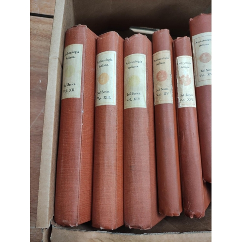 211 - SOCIETY OF ANTIQUARIES OF NEWCASTLE UPON TYNE.&nbsp;&nbsp;Archaeologia Aeliana. Third Series. Vols. ... 