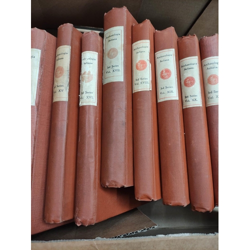 211 - SOCIETY OF ANTIQUARIES OF NEWCASTLE UPON TYNE.&nbsp;&nbsp;Archaeologia Aeliana. Third Series. Vols. ... 