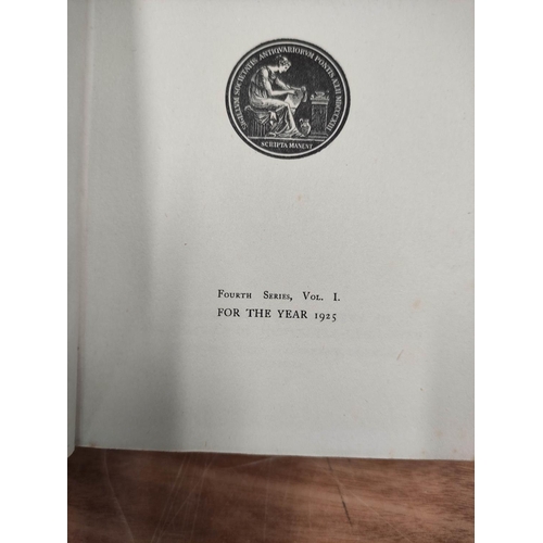 212 - SOCIETY OF ANTIQUARIES OF NEWCASTLE UPON TYNE.&nbsp;&nbsp;Archaeologia Aeliana. Fourth Series. Vols.... 
