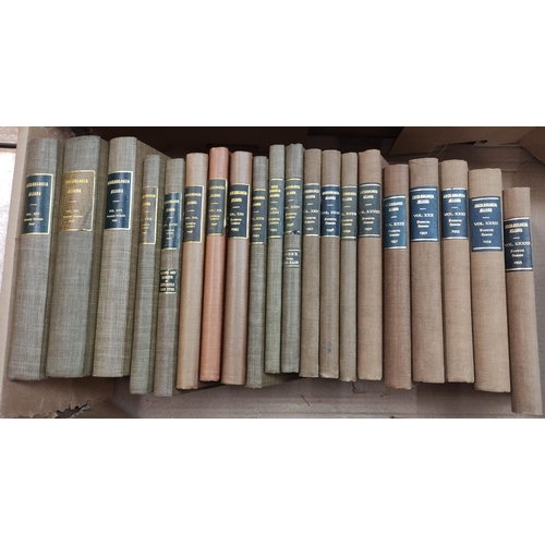 212 - SOCIETY OF ANTIQUARIES OF NEWCASTLE UPON TYNE.&nbsp;&nbsp;Archaeologia Aeliana. Fourth Series. Vols.... 