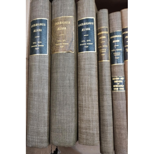 212 - SOCIETY OF ANTIQUARIES OF NEWCASTLE UPON TYNE.&nbsp;&nbsp;Archaeologia Aeliana. Fourth Series. Vols.... 