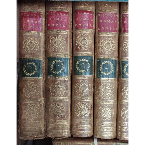 213 - GIBBON EDWARD.&nbsp;The History of the Decline & Fall of the Roman Empire. Set of 12 vols. Eng. ... 