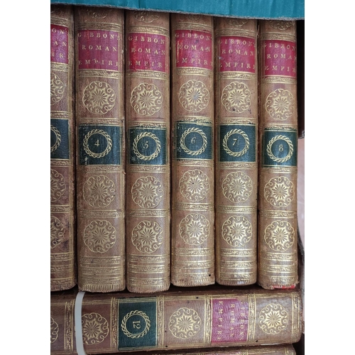 213 - GIBBON EDWARD.&nbsp;The History of the Decline & Fall of the Roman Empire. Set of 12 vols. Eng. ... 