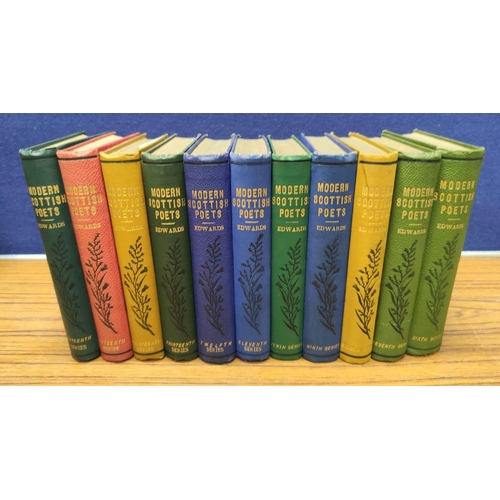 215 - EDWARDS D. H. (Pubs).&nbsp;&nbsp;Modern Scottish Poets. Series 6 to Series 16. Orig. pict. cloth gil... 