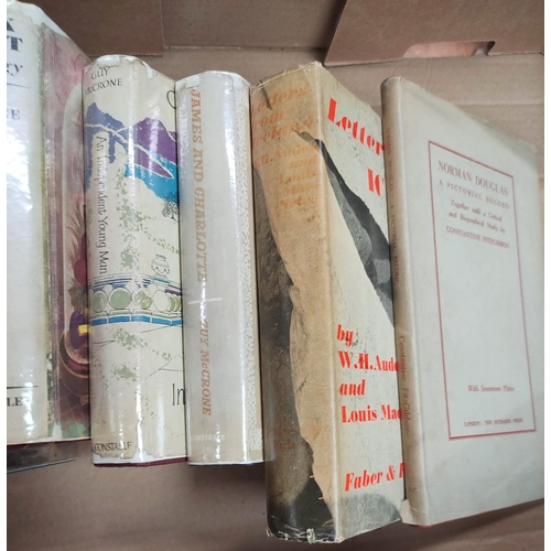 219 - MCCRONE GUY.&nbsp; Five 1st eds. in chipped d.w's; also 5 others incl. Letters from Iceland by Auden... 